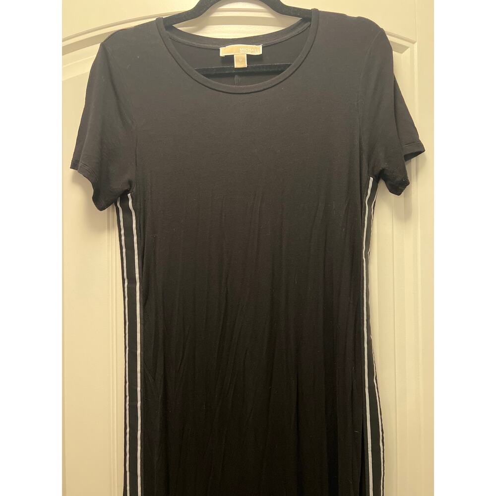 Michael Kors Women’s‎ Short Sleeve Striped Maxi T Shirt Dress Size M Black White - Picture 4 of 8